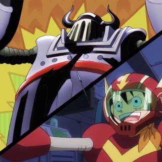 Luffy and Giant Robot wallpaper