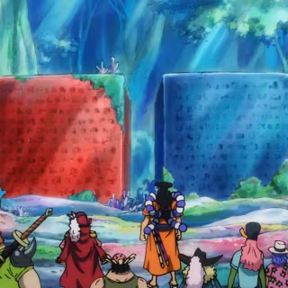 Luffy and Giant Robot wallpaper