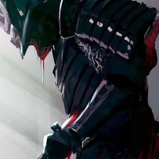 Samurai on knees wallpaper