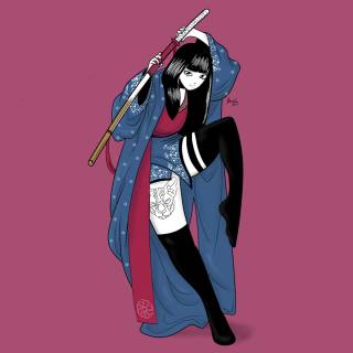 Ninja woman wallpaper