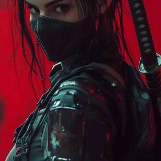 Ninja woman wallpaper