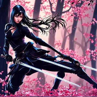 Ninja woman wallpaper