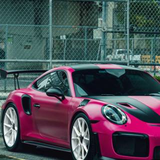 Porsche 911 pink wallpaper