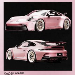 Porsche 911 pink wallpaper