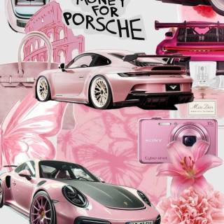 Porsche 911 pink wallpaper