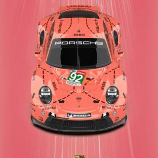 Porsche 911 pink wallpaper