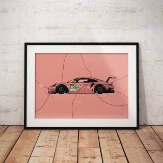 Porsche 911 pink wallpaper