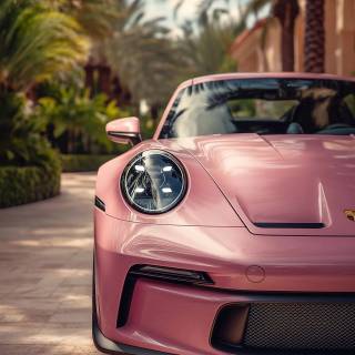 Porsche 911 pink wallpaper