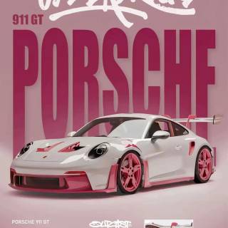 Porsche 911 pink wallpaper