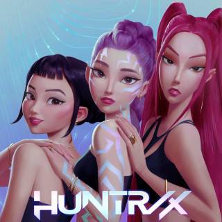 Huntrix logo wallpaper