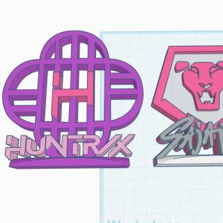 Huntrix logo wallpaper