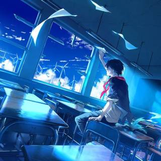 Anime ambience wallpaper