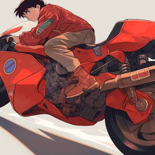 Anime motorbike wallpaper