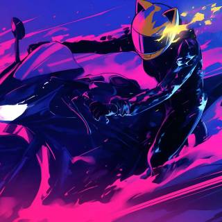 Anime motorbike wallpaper