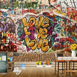 Graffiti love wallpaper