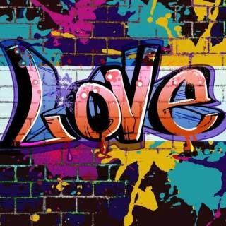 Graffiti love wallpaper