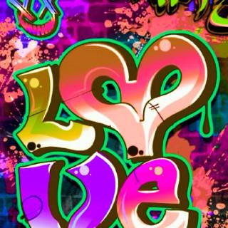 Graffiti love wallpaper