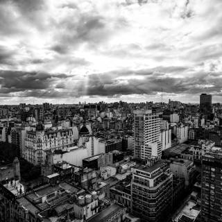 4k grey city wallpaper