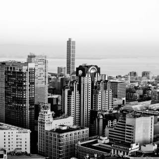 4k grey city wallpaper