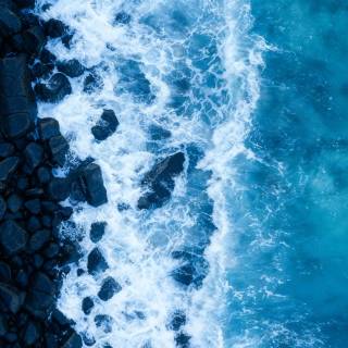 Blue landscape 4k wallpaper
