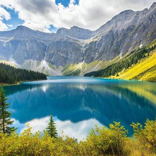Blue landscape 4k wallpaper