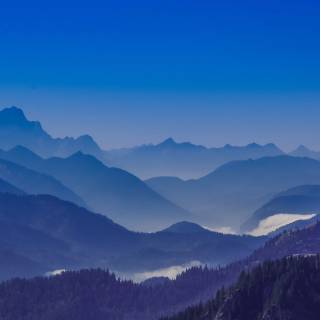 Blue landscape 4k wallpaper