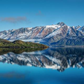 Blue landscape 4k wallpaper
