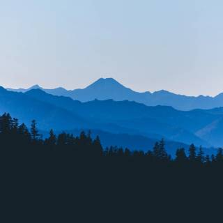 Blue landscape 4k wallpaper