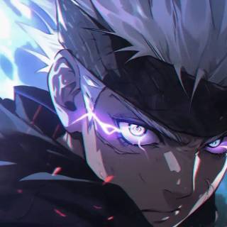 Gojo eyes desktop wallpaper