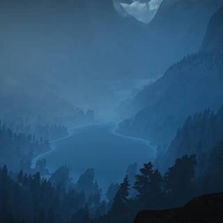 Minimal desktop dark wallpaper
