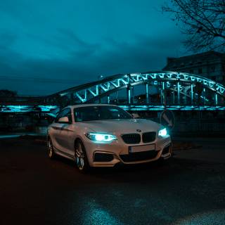 BMW night 4k wallpaper