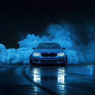 BMW night 4k wallpaper