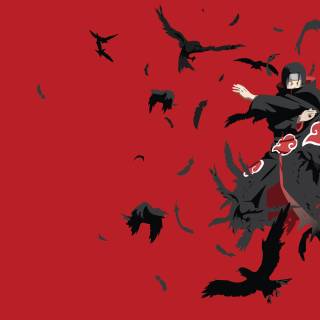 Itachi red 4k wallpaper