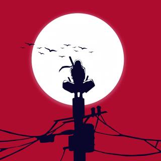 Itachi red 4k wallpaper