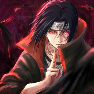 Itachi red 4k wallpaper