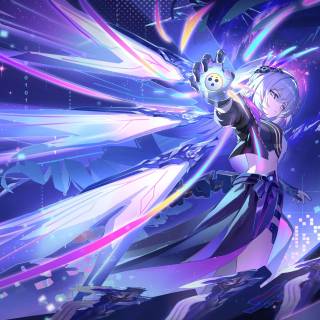 Silver Wolf 4k wallpaper