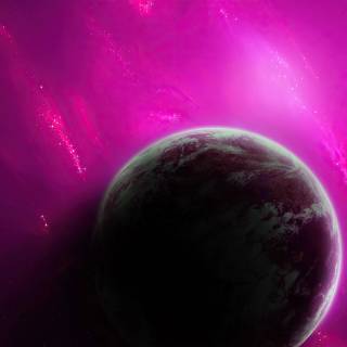 Purple planet 4k wallpaper