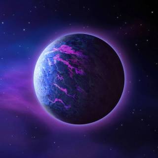 Purple planet 4k wallpaper