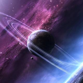 Purple planet 4k wallpaper