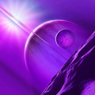 Purple planet 4k wallpaper