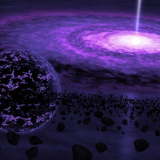Purple planet 4k wallpaper