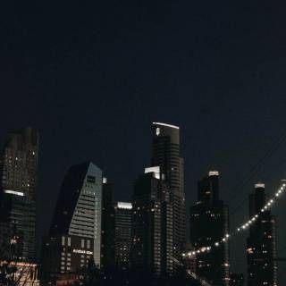 Phone city night wallpaper