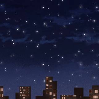 Phone city night wallpaper