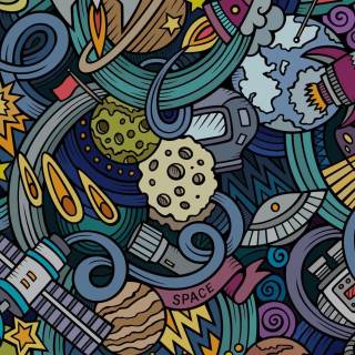 Doodle art phone wallpaper