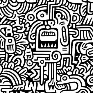 Doodle art phone wallpaper