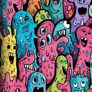 Doodle art phone wallpaper