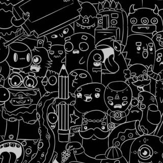 Doodle art phone wallpaper