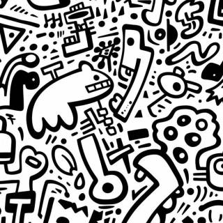 Doodle art phone wallpaper