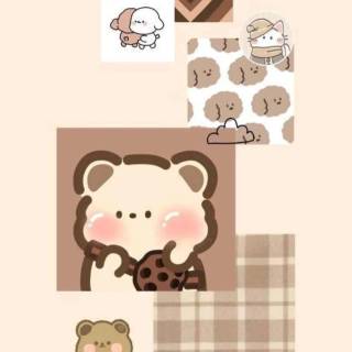 Cute brown phone wallpaper