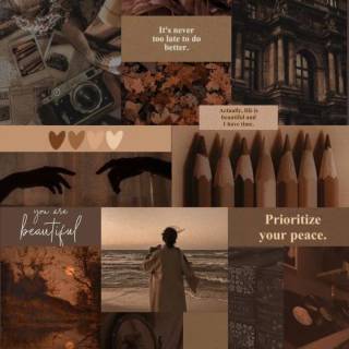 Cute brown phone wallpaper